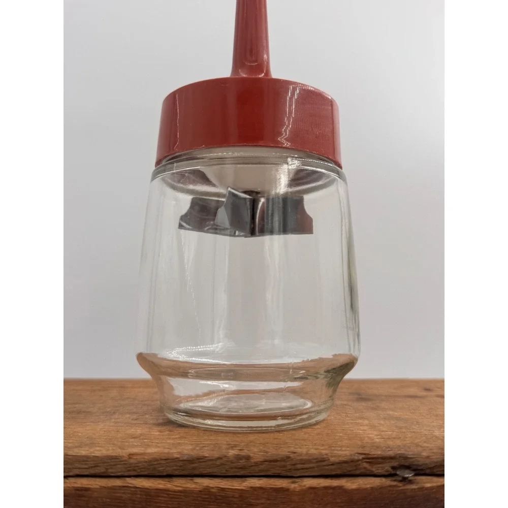 VTG Gemco Glass Nut Vegetable Chopper Top Terracotta Stainless Steel‎ Blades